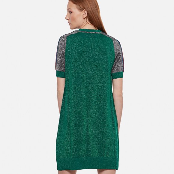 Gucci Metallic T-shirt Dress in Green NEW WITH TAGS - Picture 6 of 13